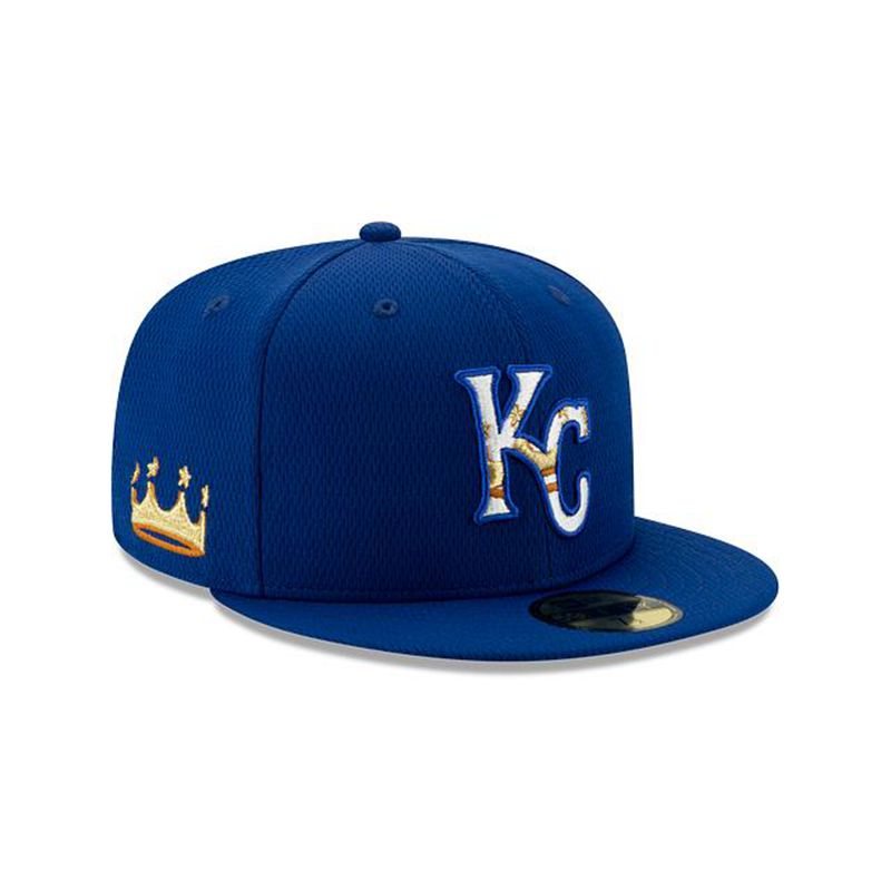 MLB Kansas City Royals 2021 Spring Training 59Fifty Fitted (DVS6216) - Blue New Era Caps